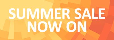 Summer Sale Now On - a banner in yellow