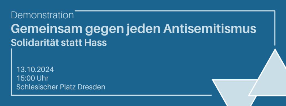 Demo: Gemeinsam gegen jeden Antisemitismus – Solidarität statt Hass