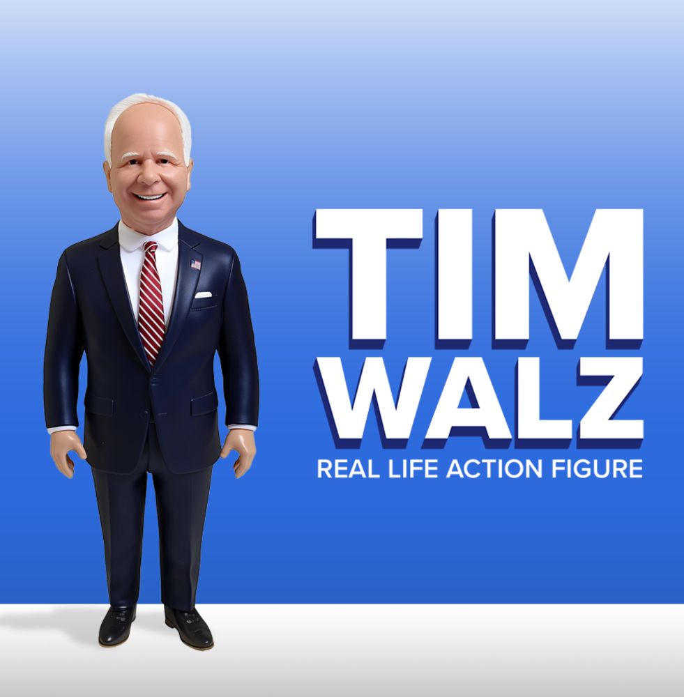 The Tim Walz Action Figure is Coming Soon! Seriously.