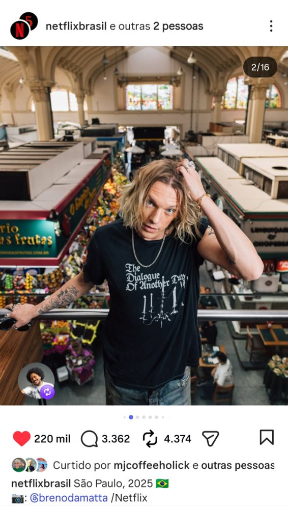 Ator que faz Vecna na série Stranger Things em São Paulo