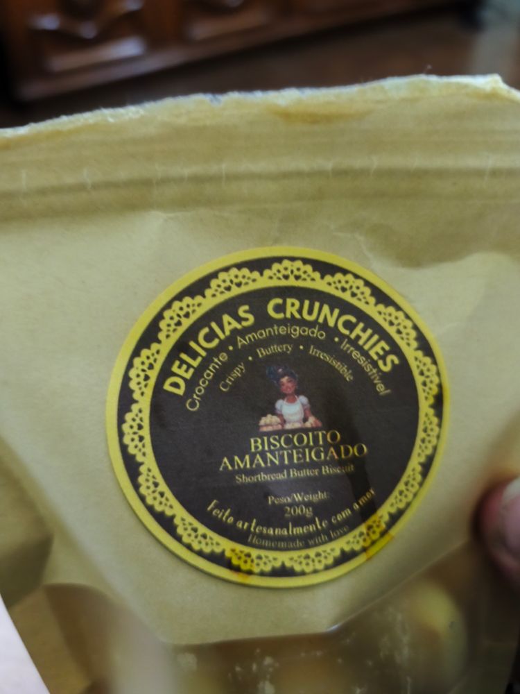 Biscoito amanteigado artesanal da Delícias Crunchies