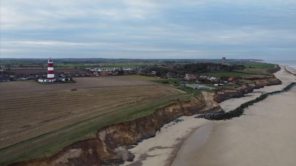 Homes being swallowed up by the sea - as rate of coastal erosion accelerates