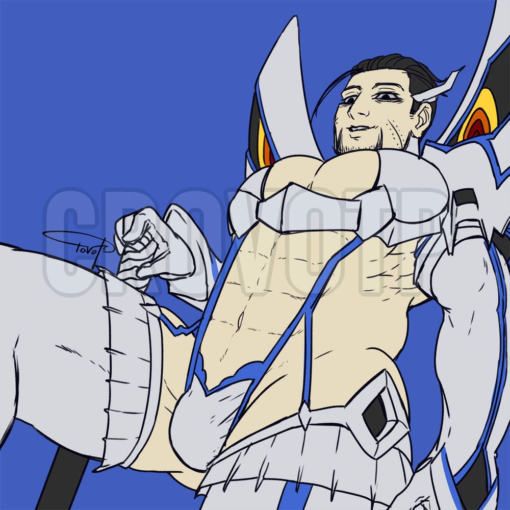 ogata dressed in satsuki(kill la kill)'s kamui outfit