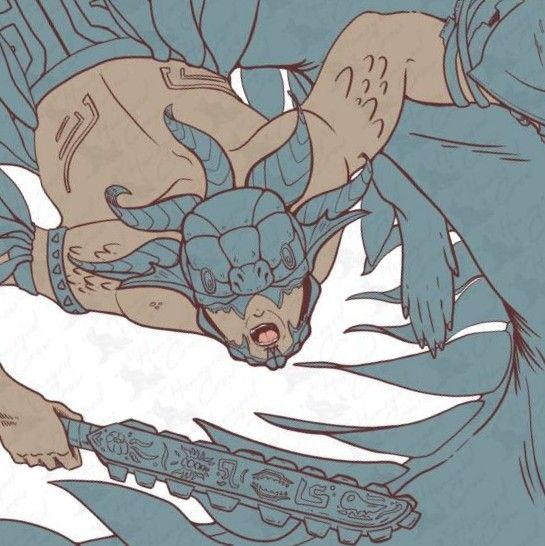 Work in progress of an Aztec warrior mermaid.