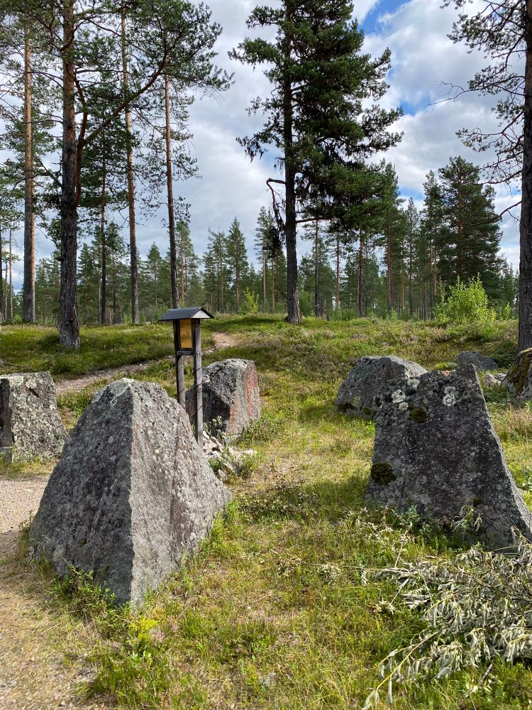 Dragon's teeth in Dalarna, Sweden