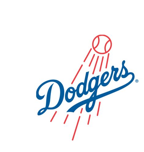 a logo that says let 's go dodgers on it