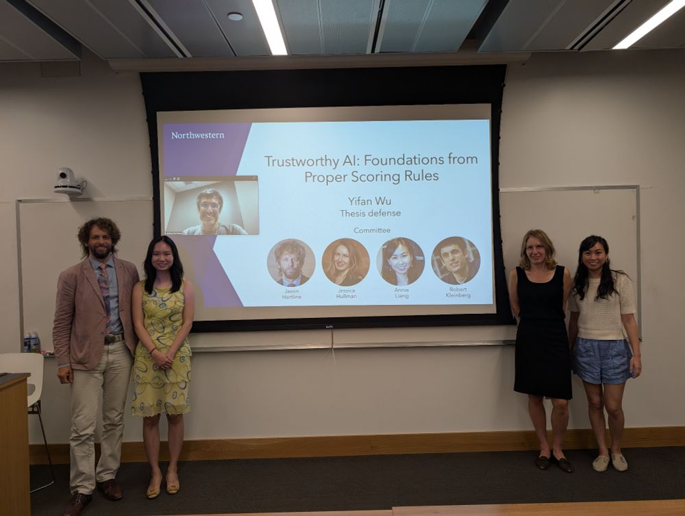 Photo of Yifan Wu and her committee.