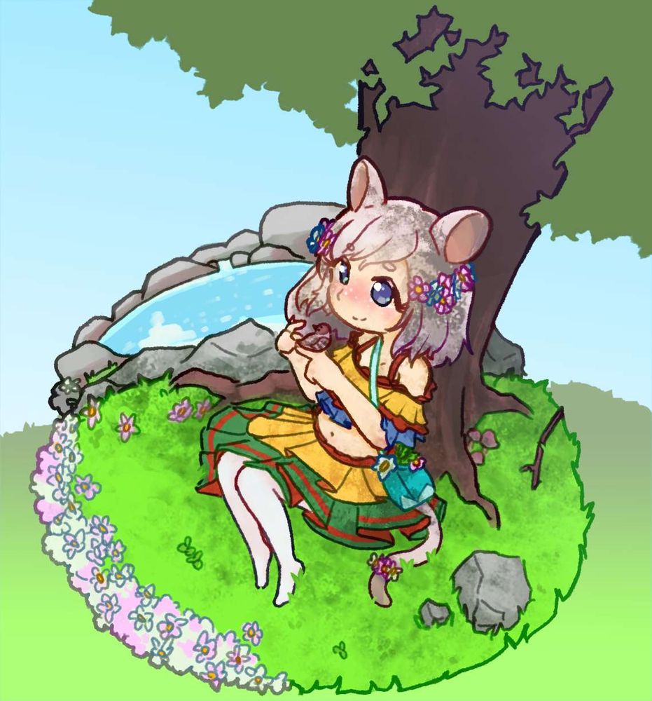 it's bijou! with a eurasian tree sparrow
