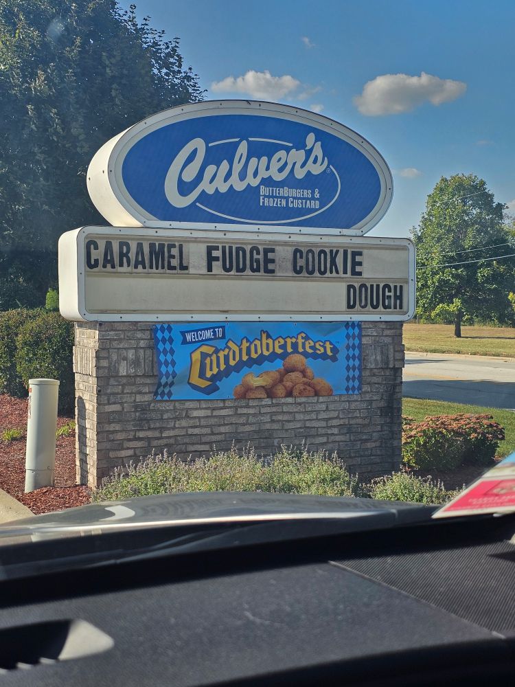 Culvers sign advertising Curdtoberfest