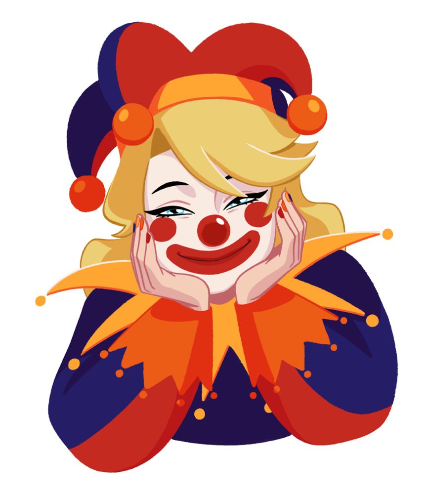 OC Prince Emery dressed as a court jester