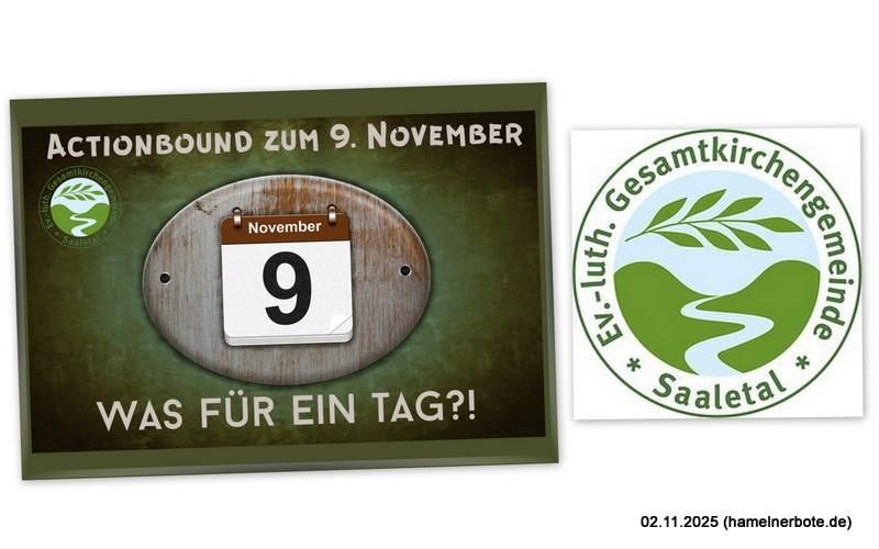 Logo Kirche und Actionsbound - Collage