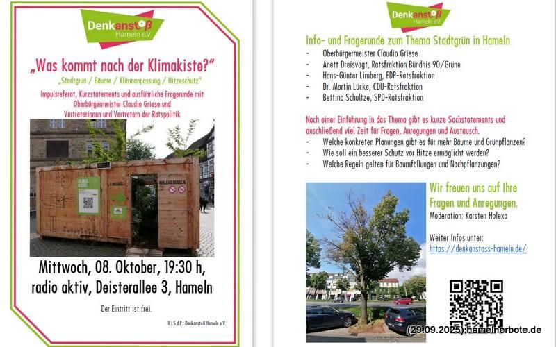 Plakat / Handzettel zur Veranstaltung