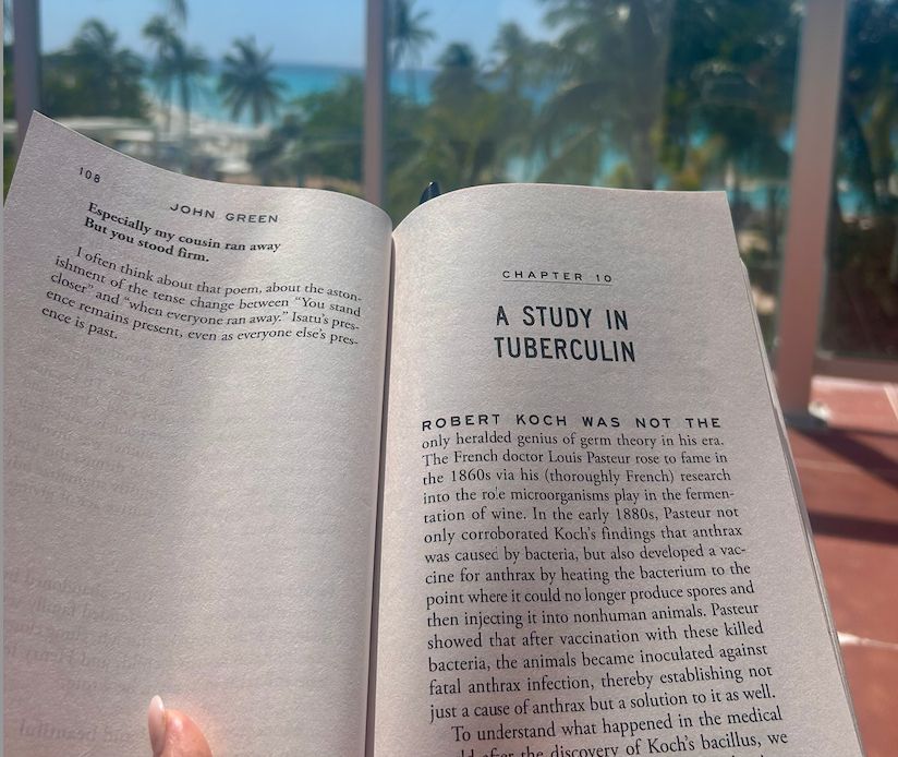 A picture of page 109 in John Green's book, Everything is Tuberculosis. Chapter 10: A Study in Tuberculin.