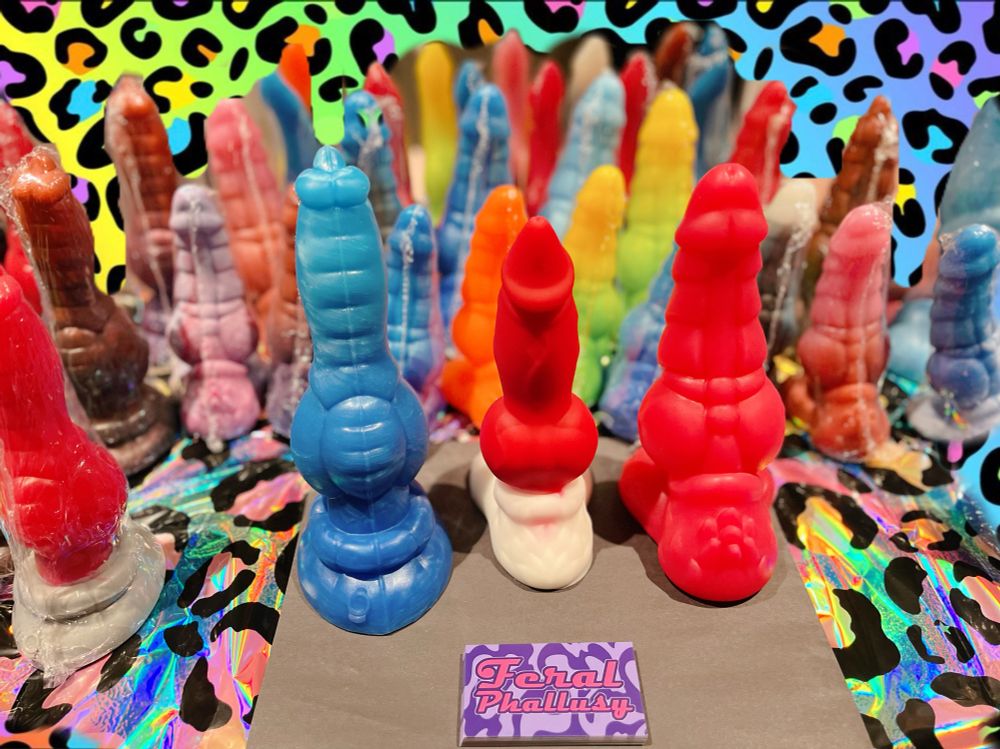 Closer look at dildos on table!