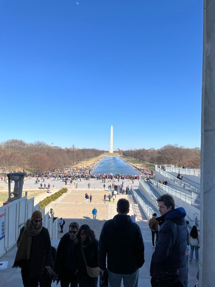 View along the Reflecting Pool from Lincoln Memorial