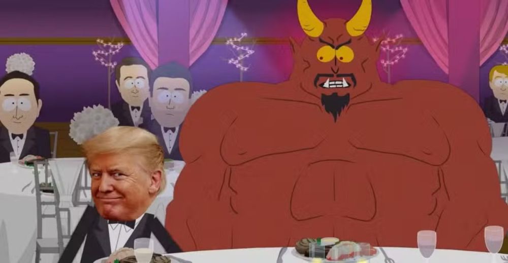 VÍDEO - Novo episódio de South Park mostra Trump apalpando coxa de Satanás: "Pare!"