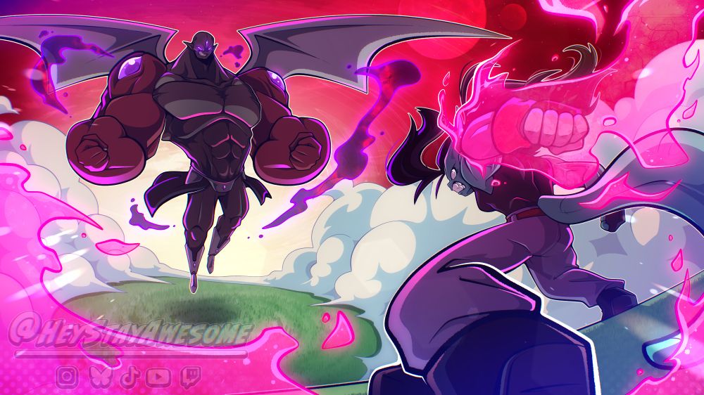 A redraw illustration of some old OC art of mine