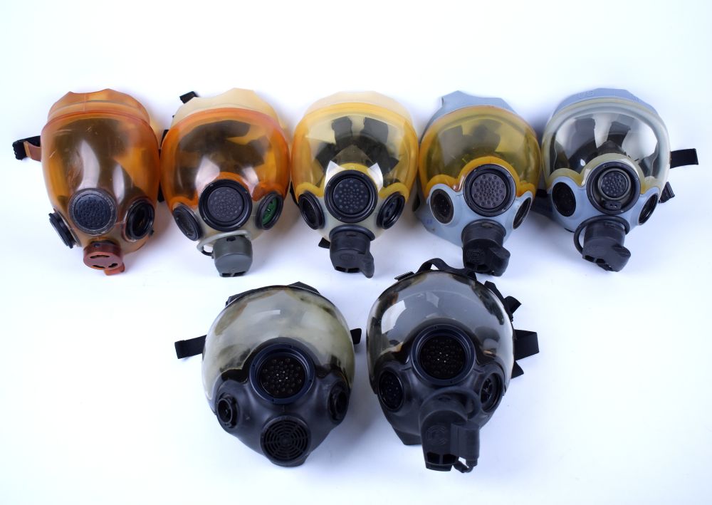 From left to Right:
XM29, XM30, MCU-2/P (Scott), MCU-2/P (MSA), MCU-2A/P, Advantage 1000, Millennium