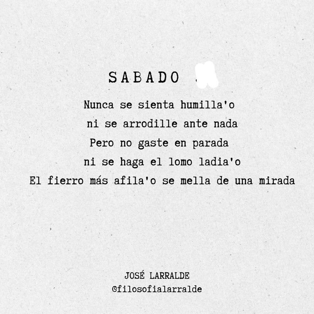 @JoseLarralde
@filosofiaLarralde