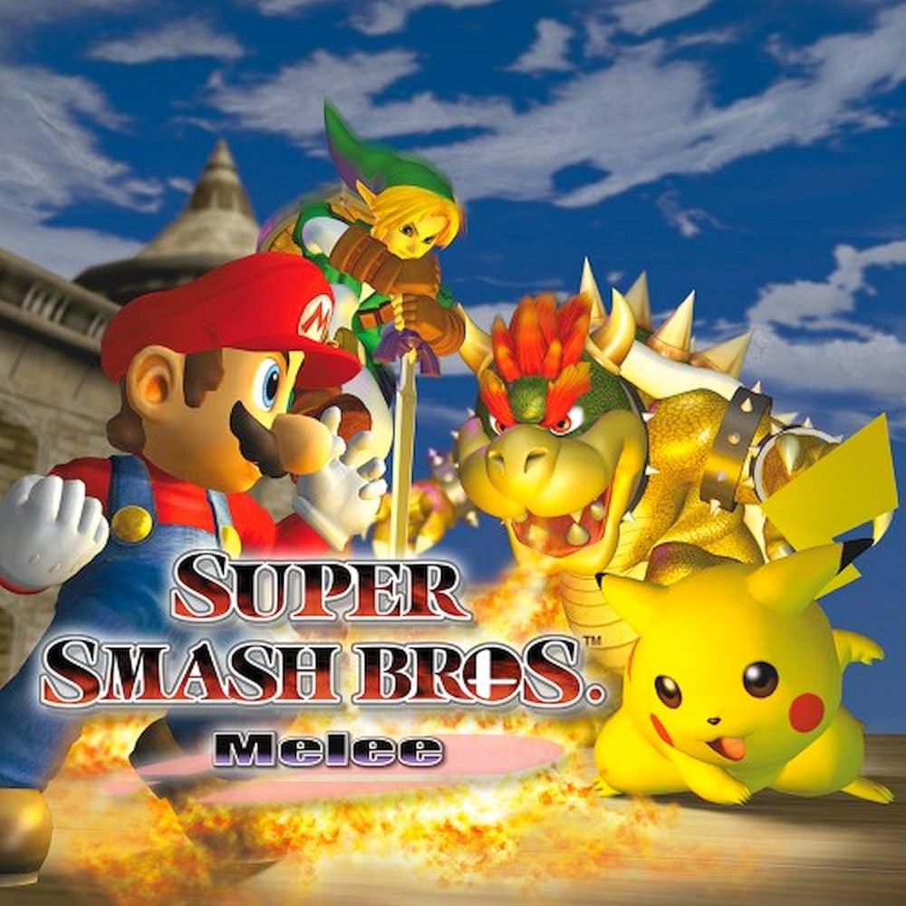 Box art for the video game Super Smash Brothers Melee