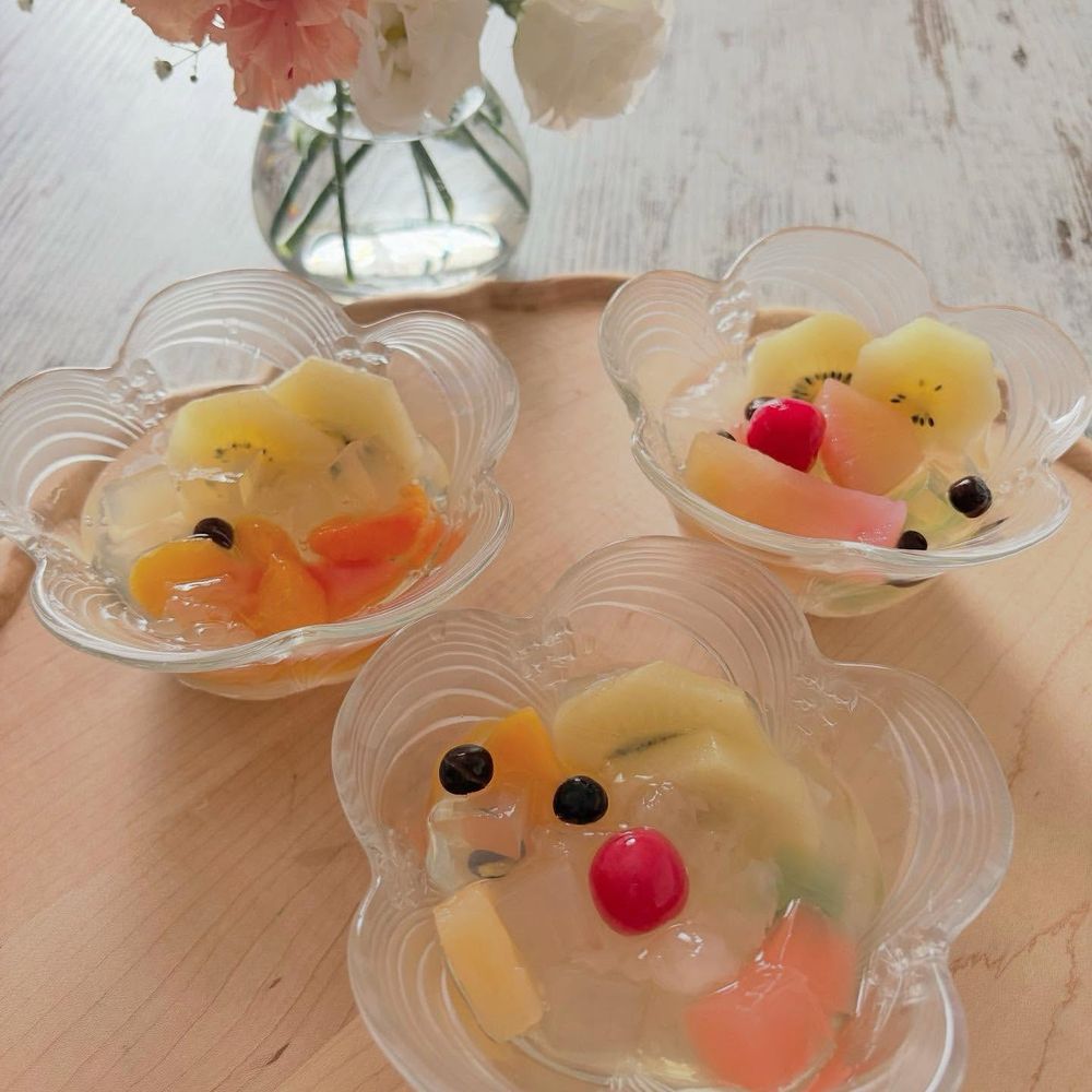 白キクラゲ入りフルーツみつ豆