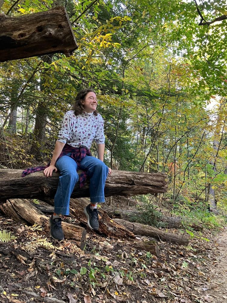 portrait of Audrey in the woods