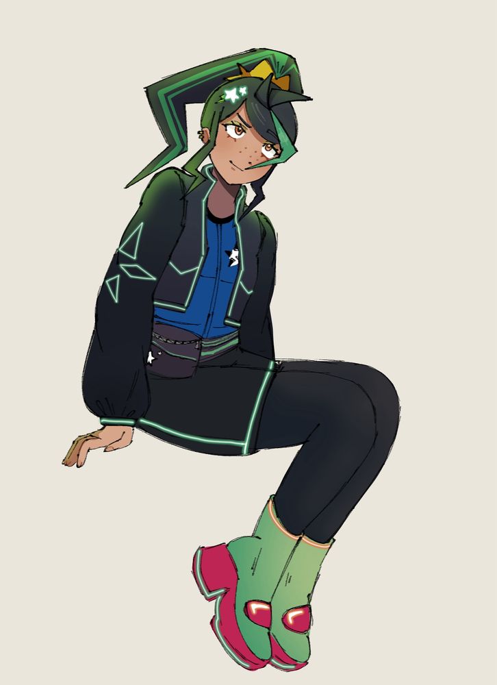 Nemona fanmade design from Pokemon Scarlet Violet.
