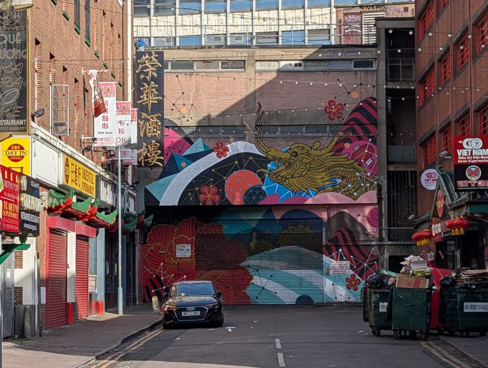 Street art in Birmingham's Chinese quarter