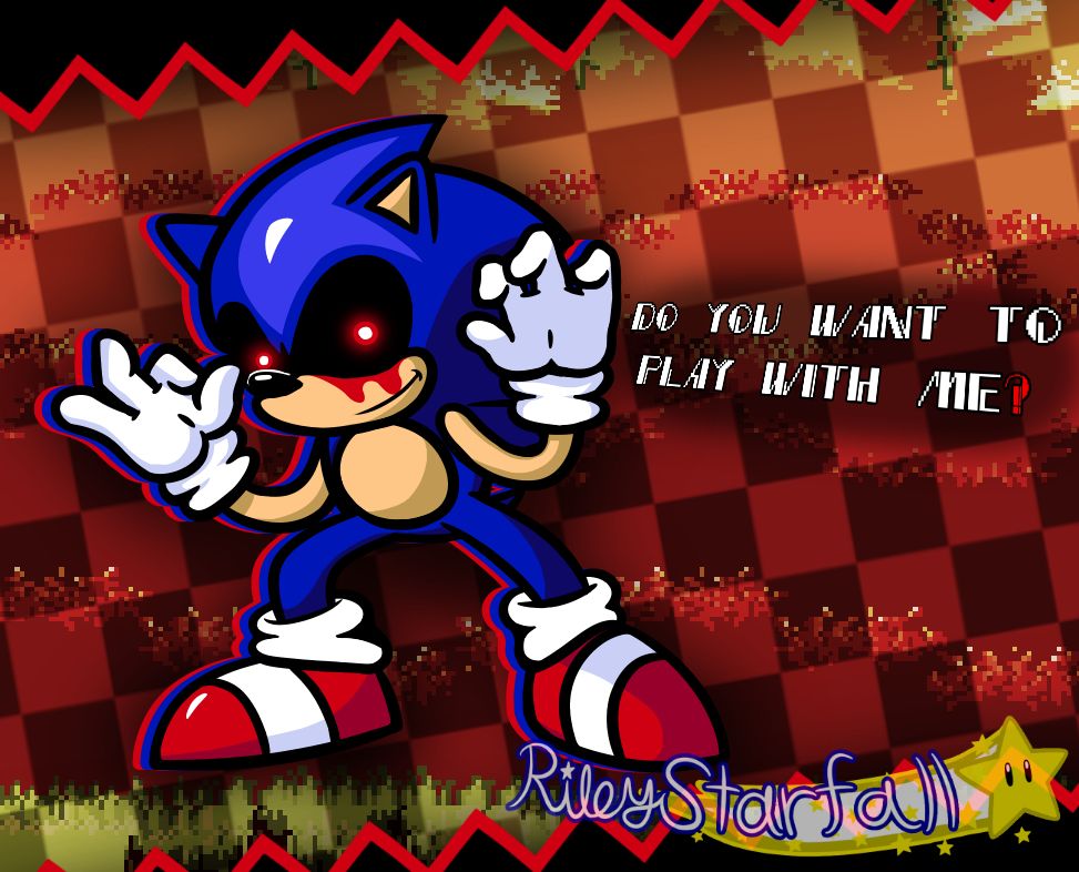 Some art I drew of My5tCrimson X / Sonic.EXE.