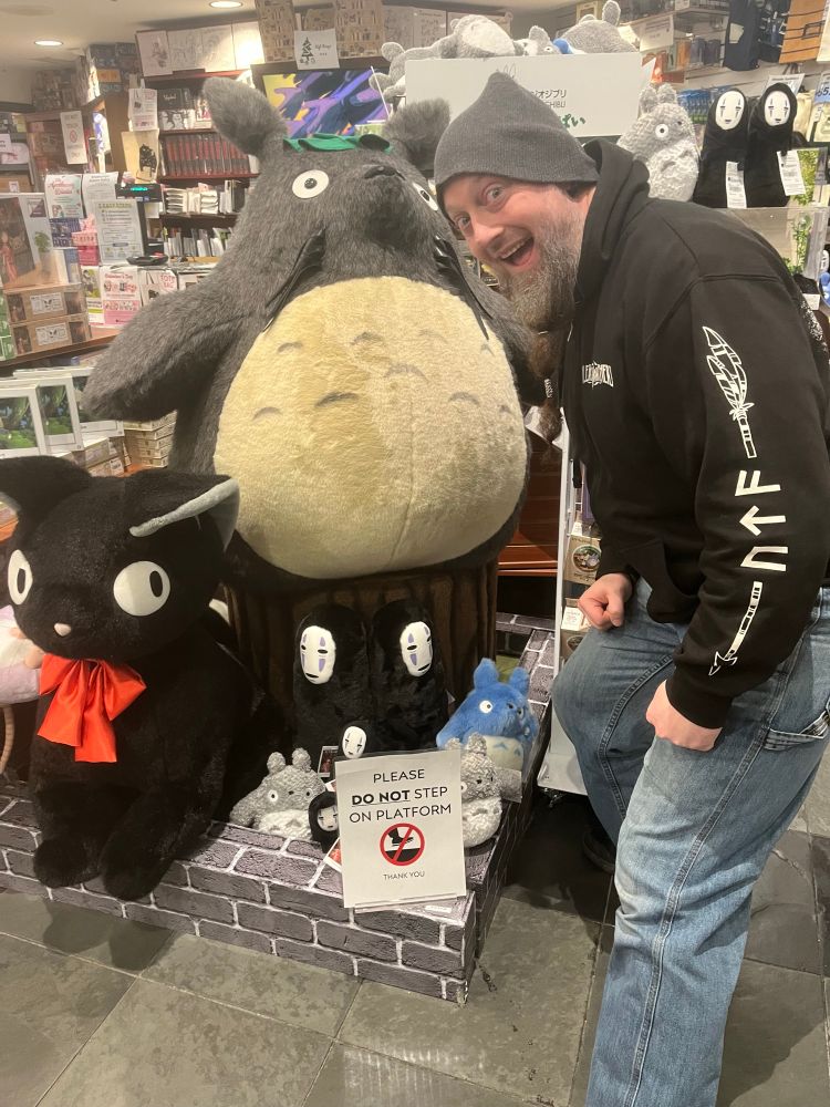 Me and a giant Totoro plushie