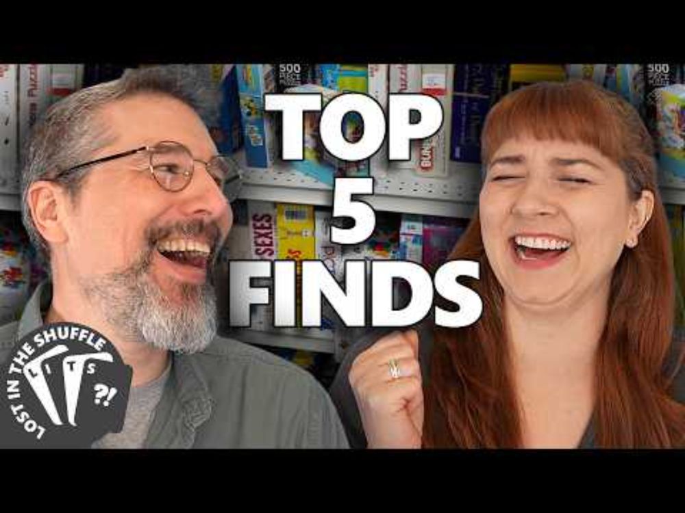 Top 5 Board Games from our BONKERS thrift store haul! - Lost In The Shuffle