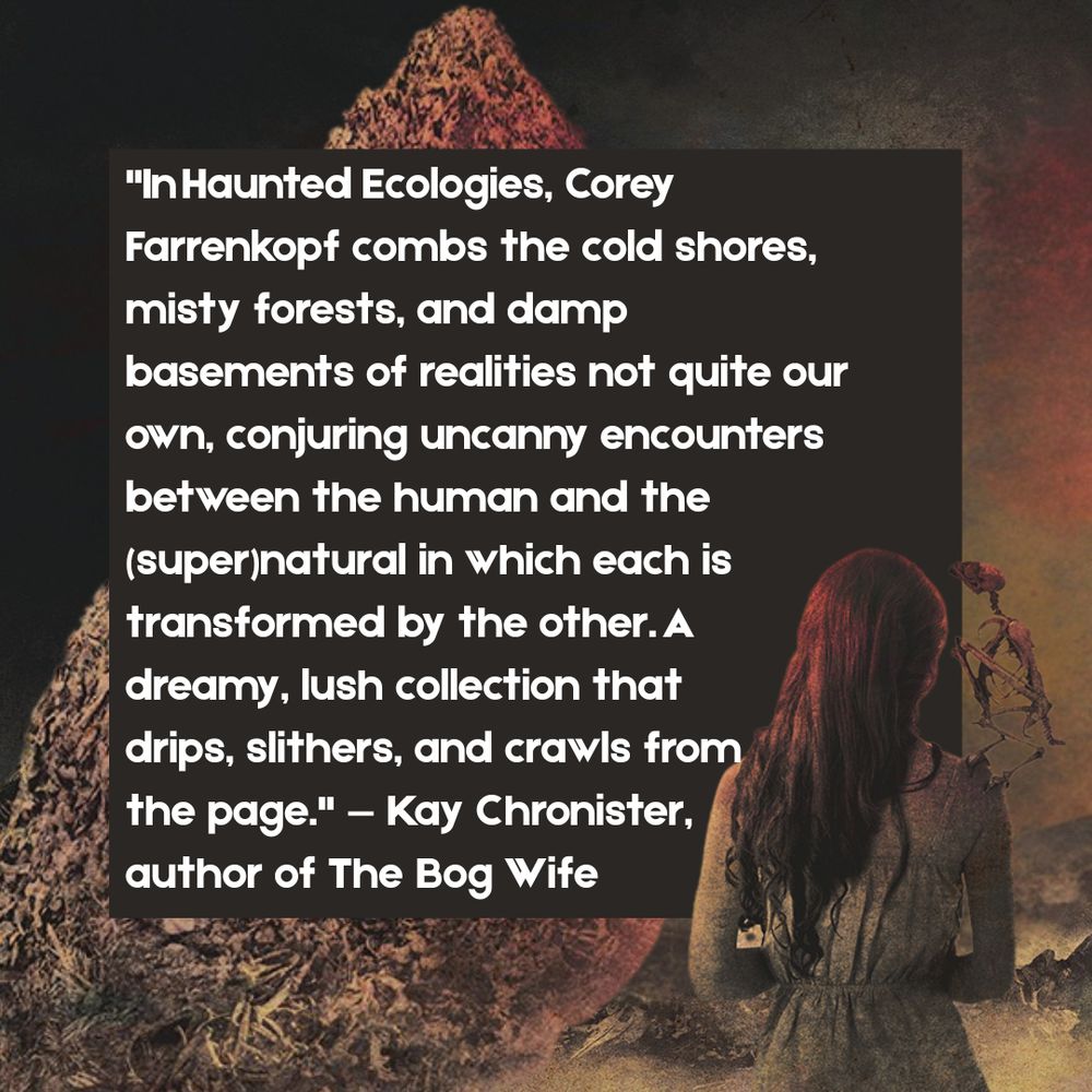 A graphic with the above quote on it and an image of a woman with a skeleton bird on her shoulder in the lower corner. 