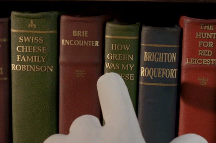 Continued: Swiss Cheese Family Robinson, Brie Encounter, How Green Was My Cheese, Brighton Roquefort, The Hunt for Red Leicester
