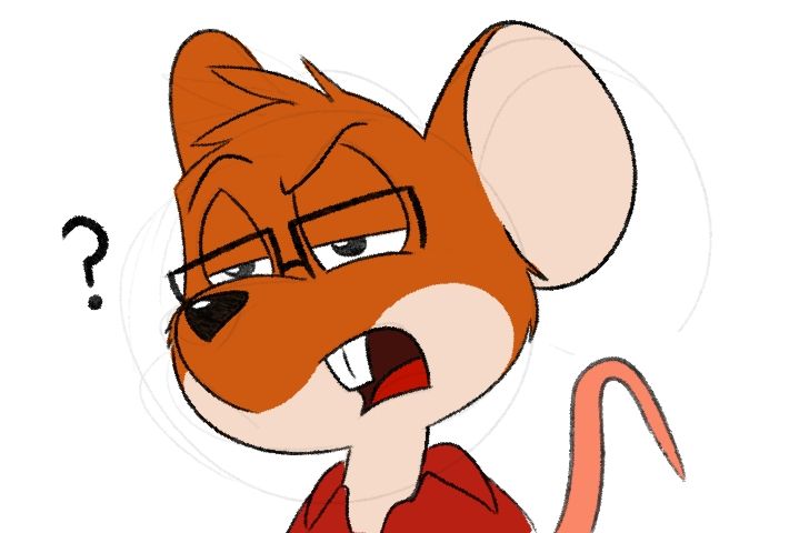 Doodle of Geekfox as a mouse.