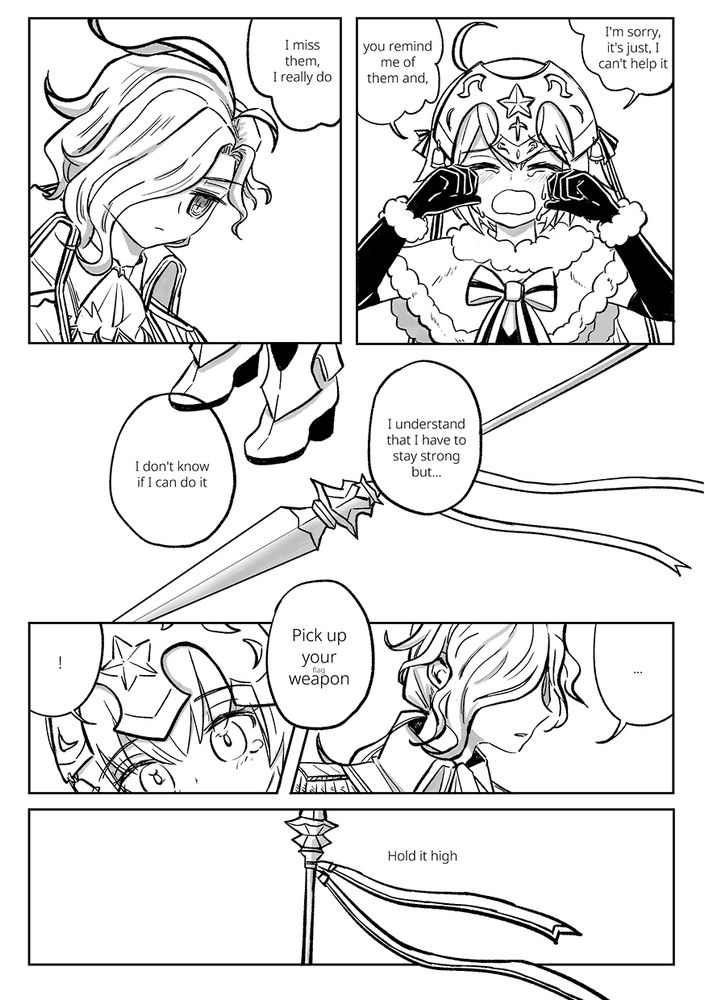 comic of jeanne d'arc alter santa lily and amakusa and monte cristo from fgo ⚠ contains spoiler for id and trinity metatronius