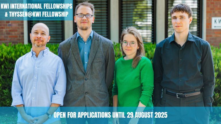 Picture of the current Fellow cohort with deadlines for the Fellowships.