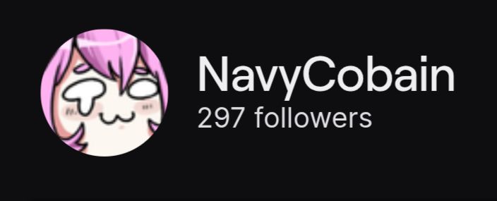 297 followers on my twitch 