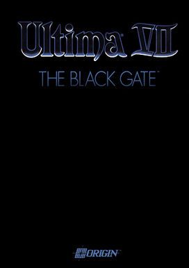 The cover art, or lack thereof, for Ultima VII: the Black Gate.  It's just the game's name and the Origin logo on an otherwise black, featureless box.