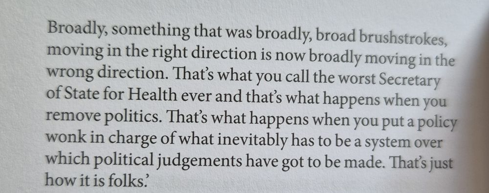 Alan Milburn on Lansey reforms