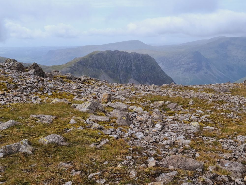 Looking towards Lingmell from the summit 