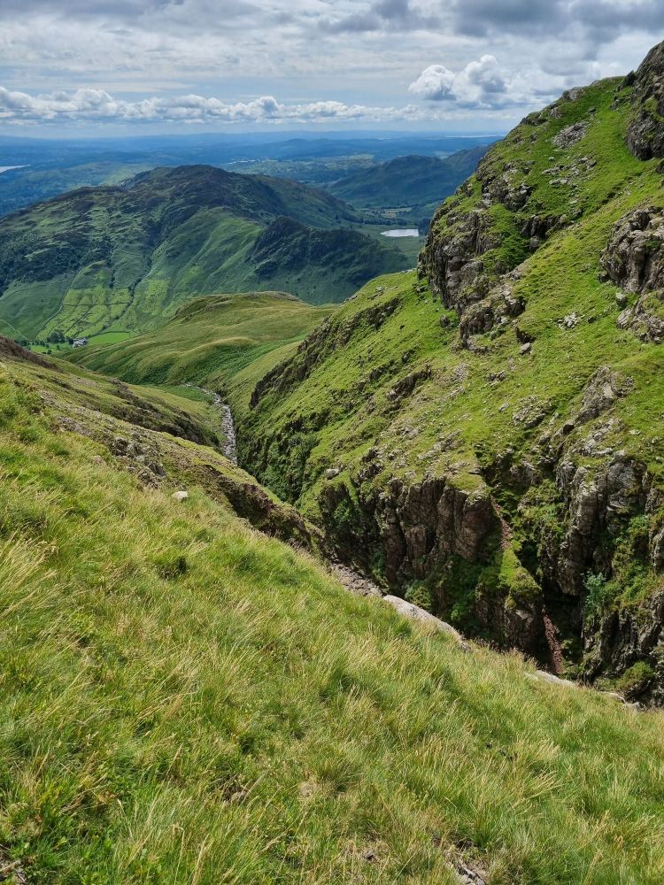 Looking down, Dungeon Ghyll 