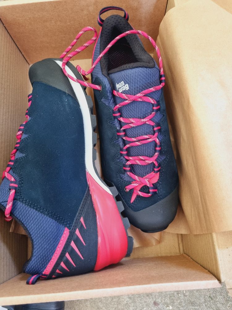 Hanwag walking shoes in their box