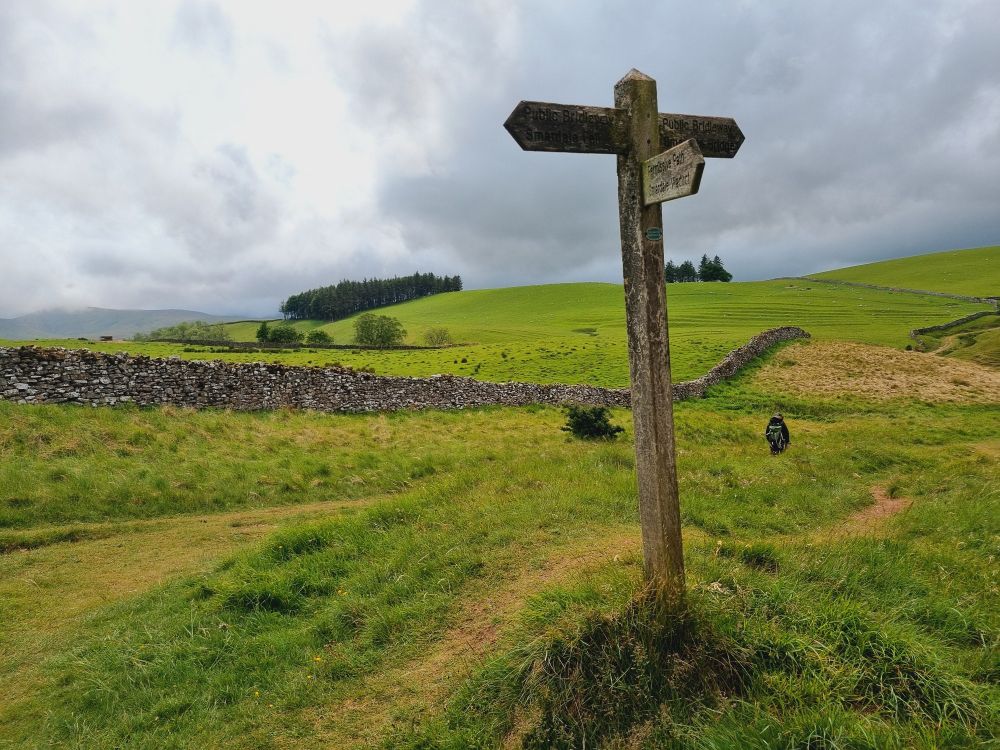 Signpost on the fells 