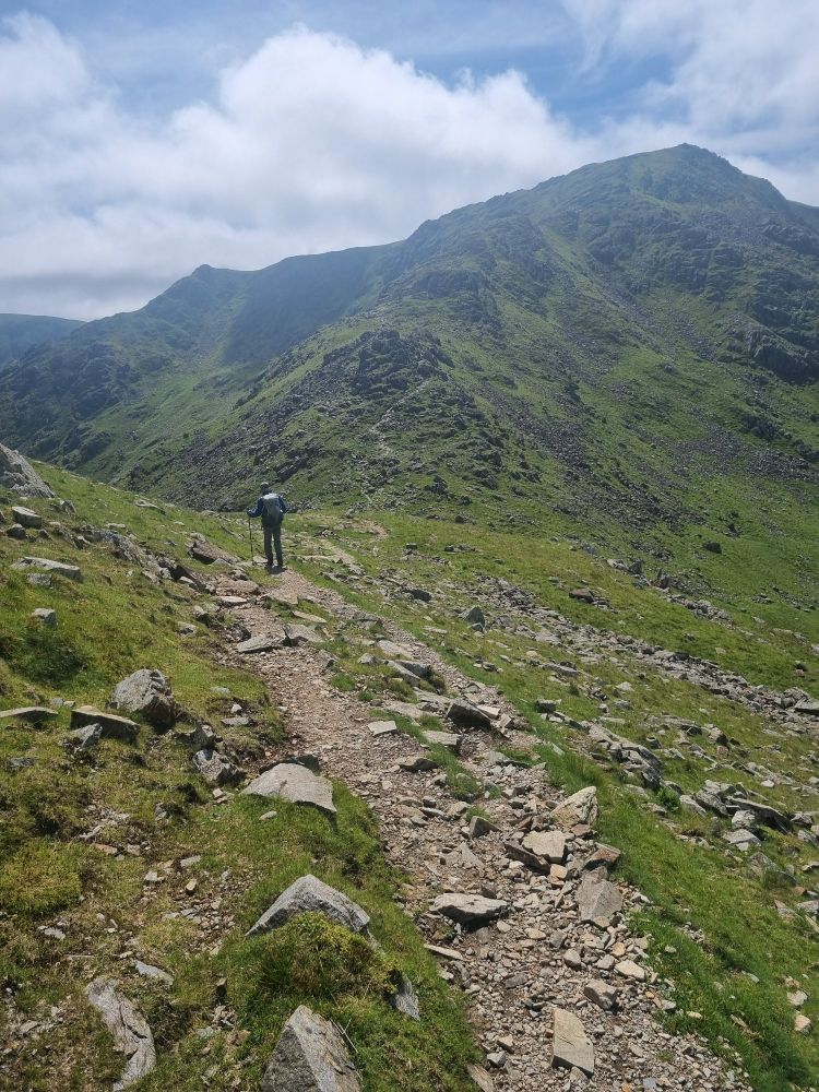 On the top ridge 