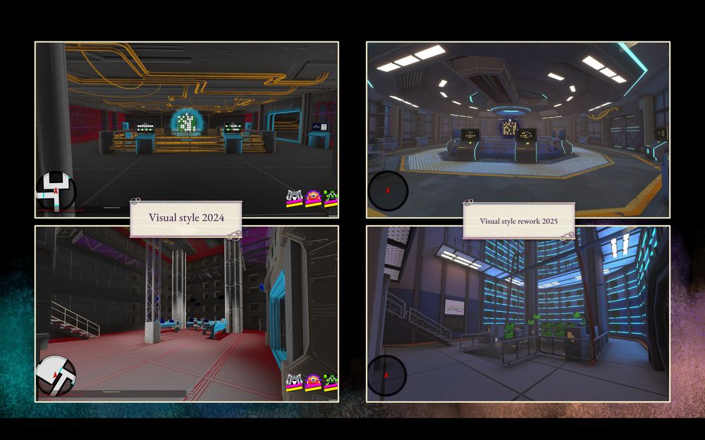 Comparison of visual style of the game TowerOfCreation