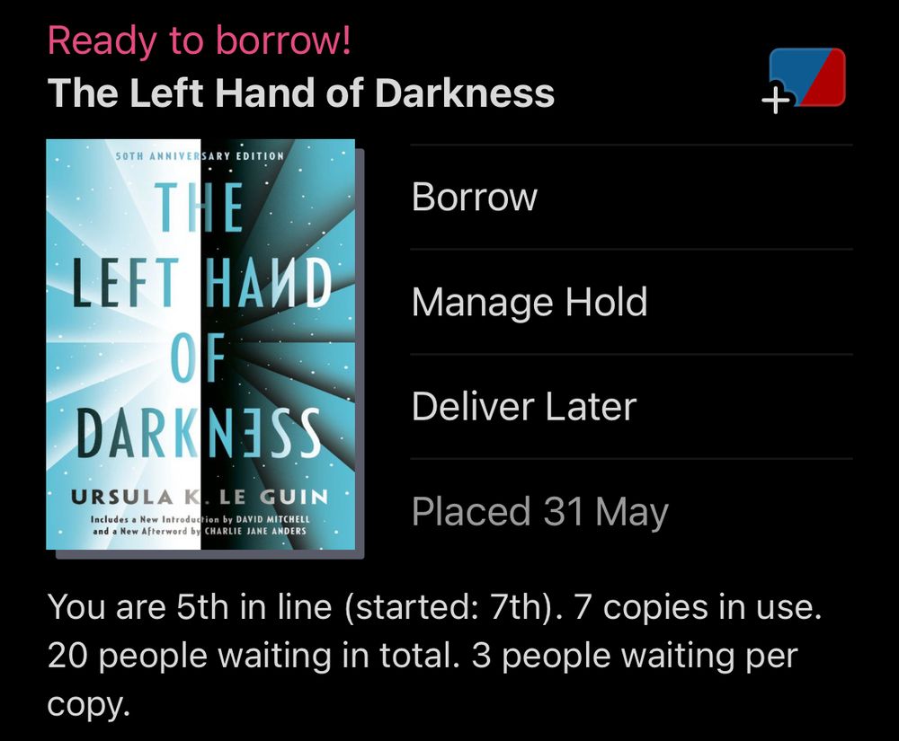 The Left Hand of Darkness by Ursula K Le Guin