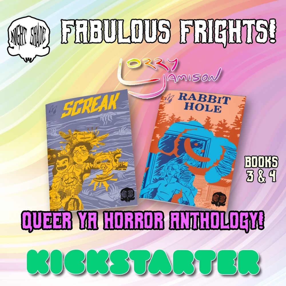 Advertisement for lorry Jamison queer horror comics kickstarter campaign 
