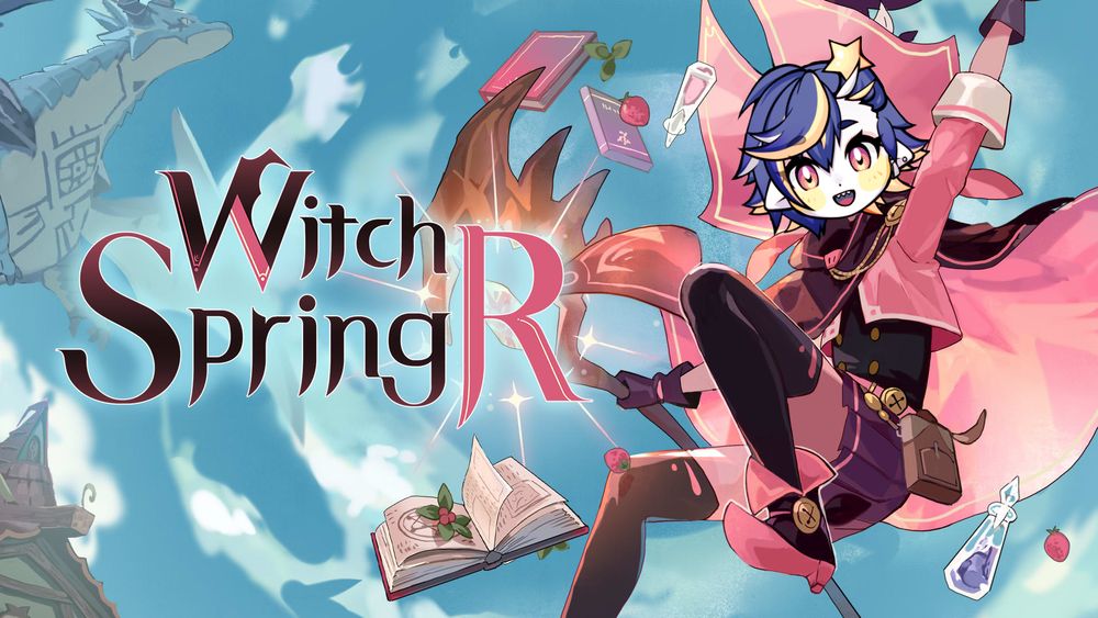 Key art from WitchSpring R. KiSCA's head is pasted on top of Pieberry's.