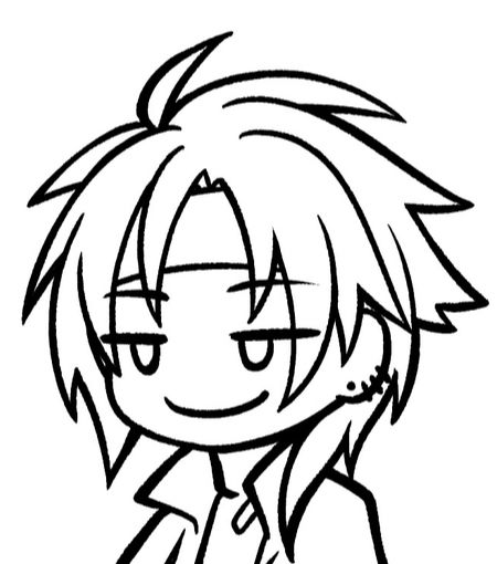 A chibi of Crow Armbrust, looking quite pleased with himself 