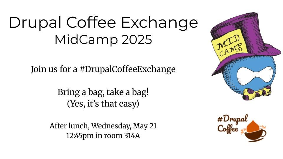 After lunch on Wednesday May 21 
12:45 in room 314A